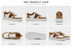 AVARA ONE – Premium White & Tan Casual Sneakers for Men