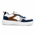 AVARA NEXUS Premium Casual Sneakers – White, Navy & Tan
