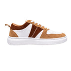 AVARA ONE – Premium White & Tan Casual Sneakers for Men