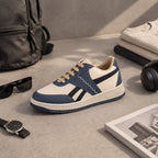 AVARA VANTA Premium Casual Sneakers | Beige Grey & Black